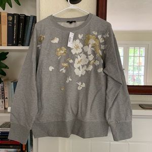 J. Crew embroidered sweater